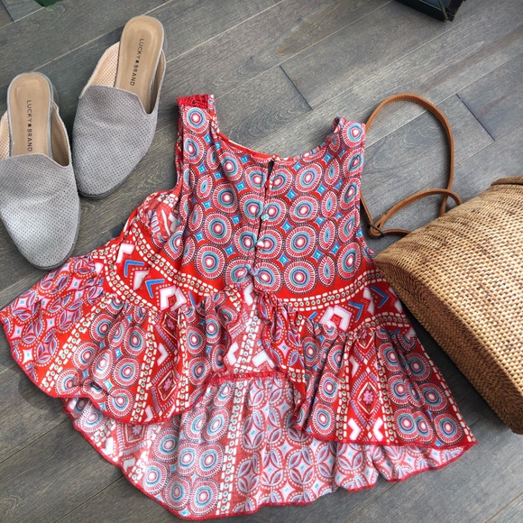 Patrons of Peace-Red Cute Crop Top - Picture 2 of 2